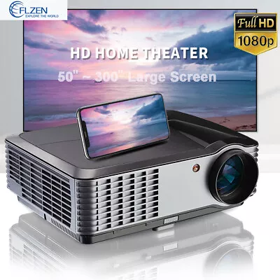 5000 Lumens 1080P FULL HD LED Home Theater Gaming Multimedia Projector HDMI USB • $519