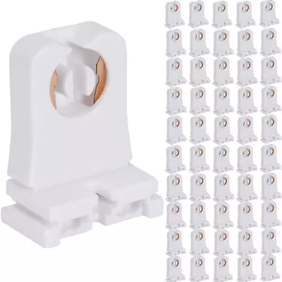 Non-shunted Turn Type T8 Lamp Holder JACKYLED 50-Pack UL Socket Tombstone For LE • $15.58