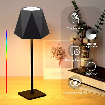 Cordless LED Table Lamp 5000mAh Rechargeable Battery Operated Desk Lamps 5 Modes • $31.89