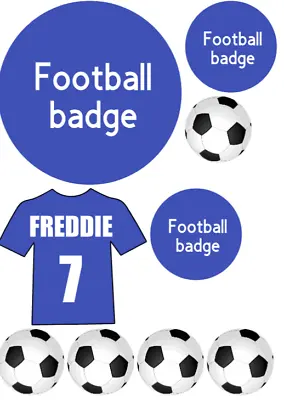 Edible Icing ANY FC Football Badge Cake Topper  A4 Sheet Cake Decorations  Uncut • £5