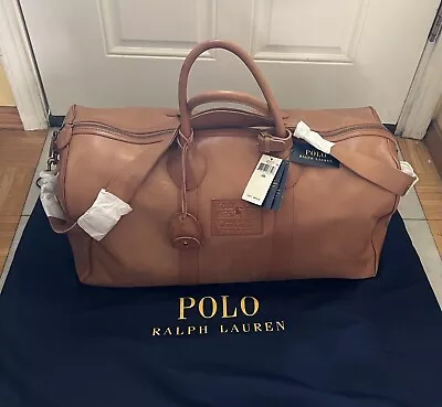 NEW - Polo Ralph Lauren Heritage Leather Duffle Bag  MSRP $898 • $599.99