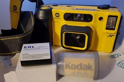 Minolta Weathermatic Dual 35 Yellow Point & Shoot 35mm Film Under Water Camera • $25