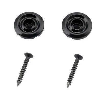 Musiclily 2Pcs Black Round Bass String Guide Tree Retainer For Fender PB JB • $22.19