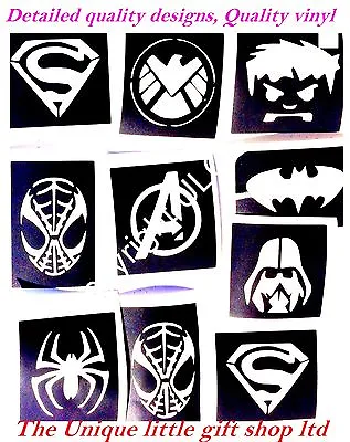 Stencils For Glitter Tattoos Top Up Ur Glitter Tattoo Kit  Superhero Princess • £2.50