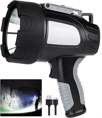 Rechargeable Spotlight Outdoor 900000 Lumens Led Spotlight Flashlight With Cob • $56.99