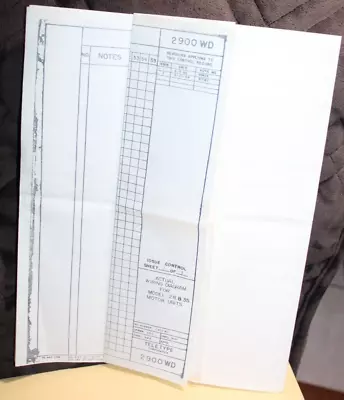 Teletype Wiring Diagram 2900WD For Model 28/35 Motors • $20