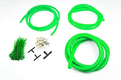 $31.90 • Buy AUTOBAHN88 Engine ROOM Silicone Vacuum Hose Dress Up Kit GREEN Fit VOLKSWAGEN