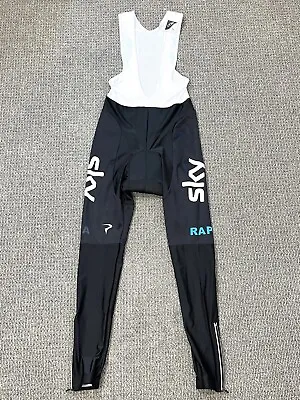 Rapha Mens Pro Team Training Bib Pants Black White Sky Cycling Thermal S NEW • $179.95
