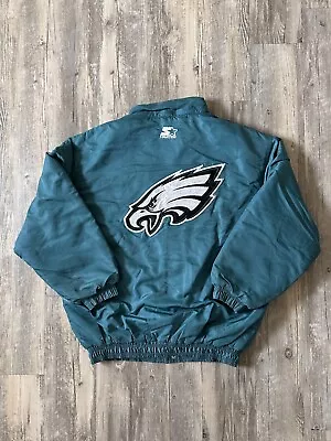 Vintage Starter NFL Philadelphia Eagles Starter Jacket Sz M VTG RARE KELLY FLY • $222.22