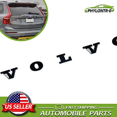 Rear Trunk Lid Letter Badge Nameplate Emblem Sport Fit For Volvo Gloss Black 1PC • $21.99