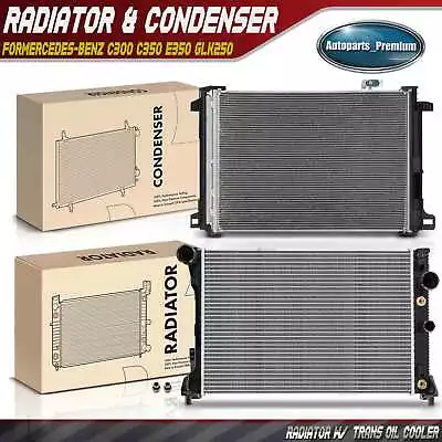 Radiator & AC Condenser Cooling Kit For Mercedes-Benz C300 C350 GLK250 E250 E350 • $202.99