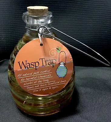 Vintage Wasp Insect Trap Wire Bale Hanging Handle Yellow Brand  New • $68