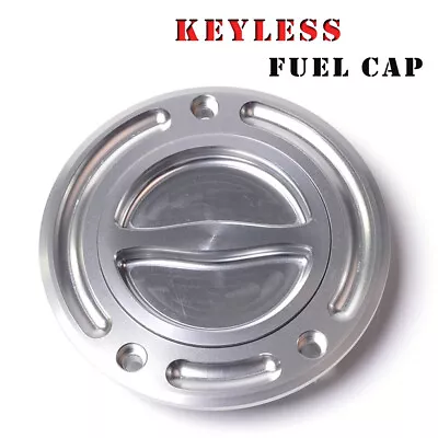 For Kawasaki Z1000 Z800 Z750 Z125 Pro Z750R Billet CNC Keyless Fuel Gas Tank Cap • $30.42