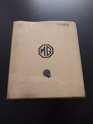 Mg Mga16001600 Mk2coupe & Roadster 1955-1962 Factory Workshop Manual • $31.07