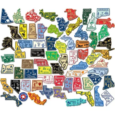 North America Magnet Set By Classic Magnets 66-Piece Rubber Magnet Set • $109.99