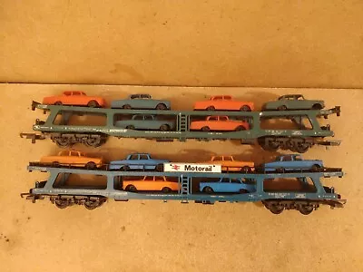 2x Lima OO Gauge Car Transporter Wagons For Hornby Train Sets. • £14.99