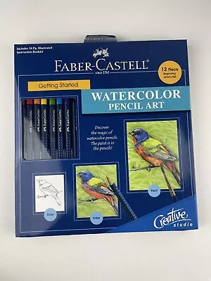 Faber-Castell Watercolor Pencils  Booklet Paper Brush Sharpener New • $9.99