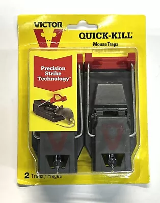 Victor Indoor & Outdoor Humane Quick-Kill One-Click Reusable Mouse Trap 2PK • $12.50