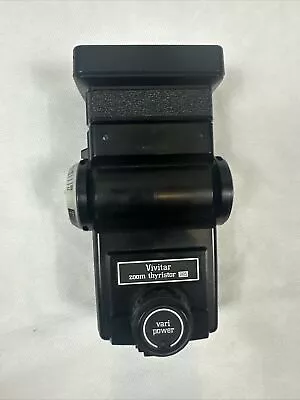 Vivitar Zoom Thyristor 285 Vari Power Camera Shoe Mount Flash Black • $20
