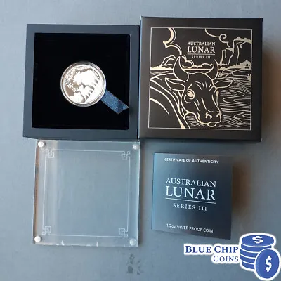 2021 50c Australian Lunar Series III Year Of The Ox 1/2oz Silver Proof Coin • $99.99