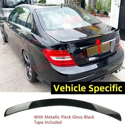 For Mercedes W204 08-14 Sedan C250 C300 AMG Rear Trunk Spoiler Lip Wing Painted • $68.82