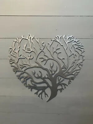 £20 • Buy Tree Of Life Heart Shaped - Steel Metal Wall Garden Art