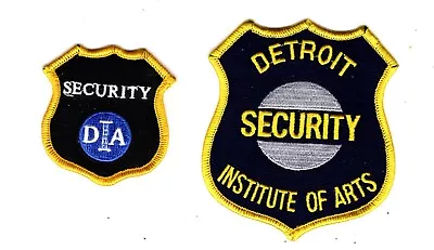 Michigan Police Patch Detroit Institute Of Arts Security Set Of 2 • $5