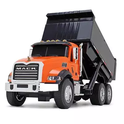 1/24 Orange Mack Granite Plastic Dump Truck W/ Lights & Sounds By 1st Gear • $49