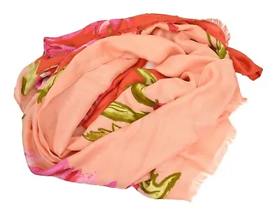 INC International Concepts Wrap Scarf Bold Floral Print Pashmina Blush • $8.99