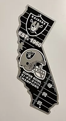 Las Vegas Raiders 18  X 14  Plastic Street Sign- State Shaped Sign • $14.99