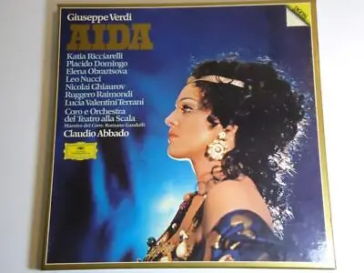 Placido Domingo Signed Verdi Aida Vinyl Record Box Set Opera Digital Recording • $79.99