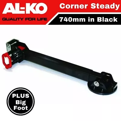 ALKO Drop Down Corner Steady Black 740mm & Big Foot Caravan Stabiliser Steadies • $155