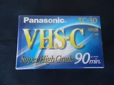 VHS-C Panasonic TC-30 Super High Grade Tape 90min Sealed • $1.99