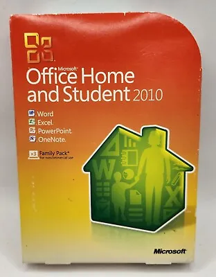 MS Microsoft Office 2010 Home And Student Family Pack Licensed For 3PCs • $68.95