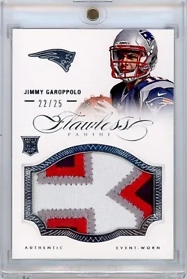$119.98 • Buy 2014 Panini Flawless Jimmy Garoppolo JERSEY Rookie Patch #22/25 RC SSP LETTER