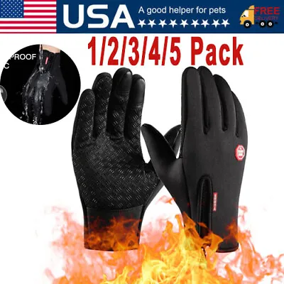 5XThermal Windproof Waterproof Winter Gloves Touch Screen Warm Mittens Men Women • $6.98