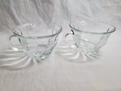 Pair Of 2 Vintage Anchor Hocking Victoria Swirl Glasses Punch Sundae Desert Dish • $8.97