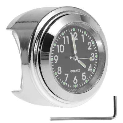 Motorcycle Handlebar Watch Aluminum Motorcycle Clock Universal 7/8 Inches` • $12.69