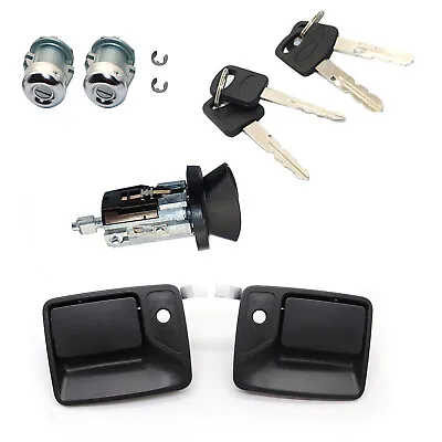Door Handle & Lock Cylinder W/ Clips For 99 2000-2016 Ford Super Duty F250 F350 • $333