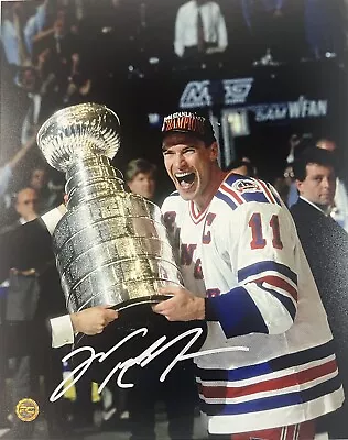 VTG Mark Messier Edmonton Oilers Signed Autographed 10x8 Photo PCA COA • $180