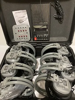 VTG Califone Schoolmate LOT Player Recorder 8 Headphones Jackbox Case EC • $210