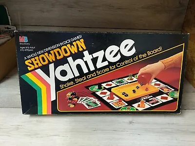 Showdown Yahtzee Boardgame By Mb Games Vintage - Complete Milton Bradley 1991  • £18.97