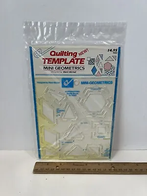 EZ Quilting Template Mini Geometrics By Marti Michell 9303 - New 1991 • $4.99