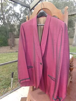 Vintage Red Lord West Sharskin Tuxedo Jacket  ! • $99.95