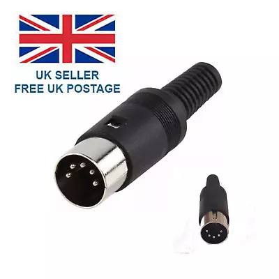 5 Pin Din Plug  2A 100VAC Connector • £2.49