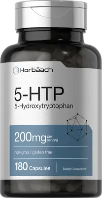 5-HTP 200mg | 180 Capsules  | 5HTP Extra Strength Supplement | By Horbaach • $17.99