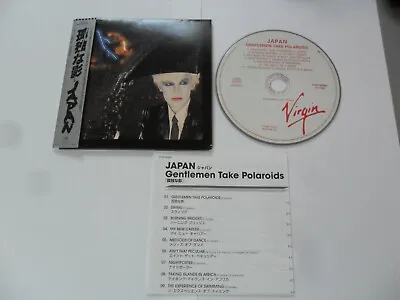 Japan ‎– Gentlemen Take Polaroids (CD Paper Sleeve 2013) Japan Pressing • £50