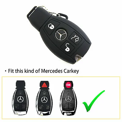 Soft Rubber Remote Smart Key Cover Fob Shell For Mercedes C E R S M GLK CLA CLK • $8.99