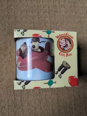 Wallace And Gromit Airplane Mug Cup 1996 Aardman Boxed • £20