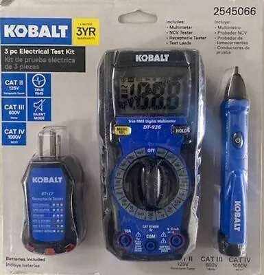 Kobalt 2545066 3 Piece Electrical Test Kit • $28